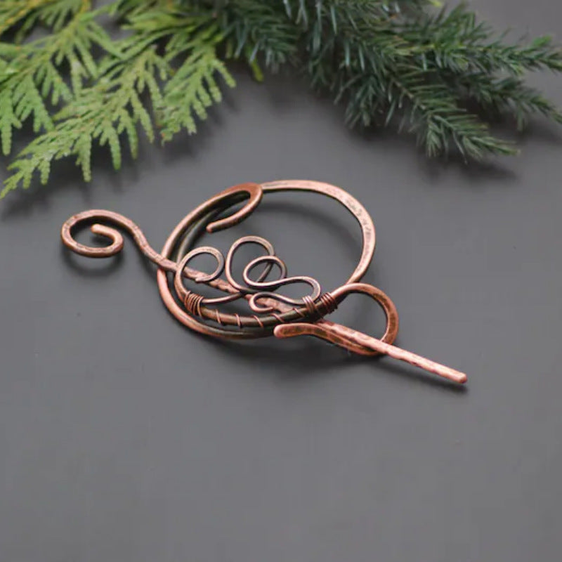 Kreative Vintage-Haarnadel aus Kupfer für Damen