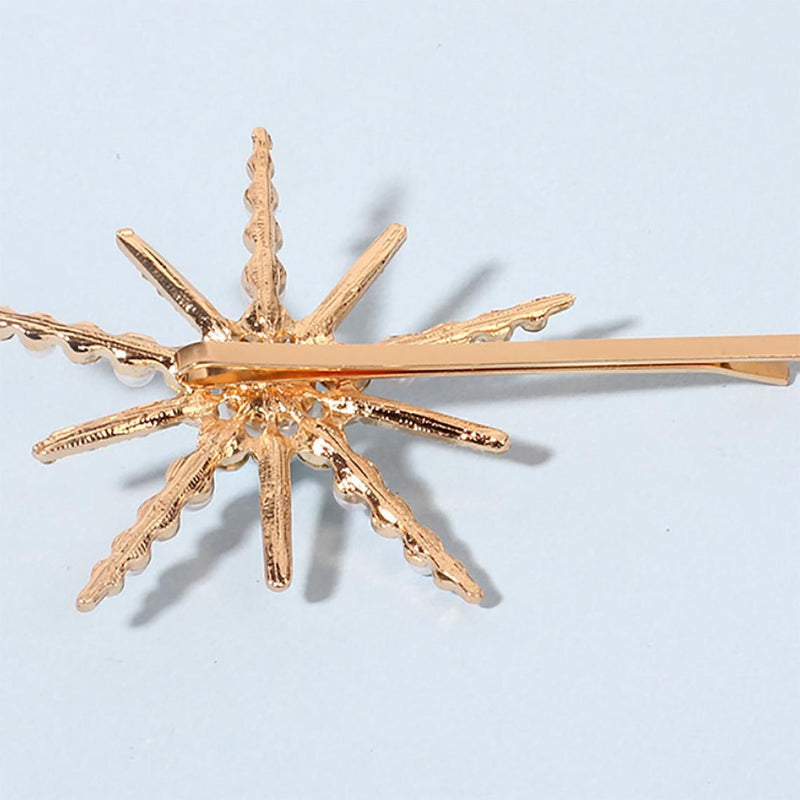 Strass-Clip in Form eines sechsstrahligen Sterns