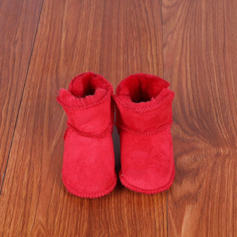 Botas para bebé com interior em pelo e sola macia antiderrapante