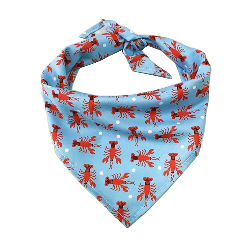 Toalha triangular de camada única com padrão de cão e gato