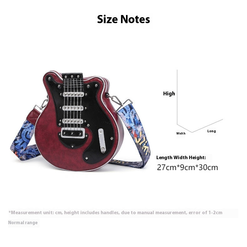 Personalisierte Fashion-Umhängetasche im Gitarren-Design für Damen