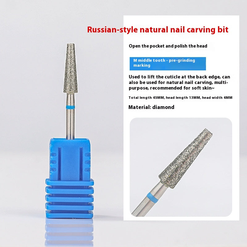 Pre-dismounting Polishing Head Set Of Diamond Sand For Manicure