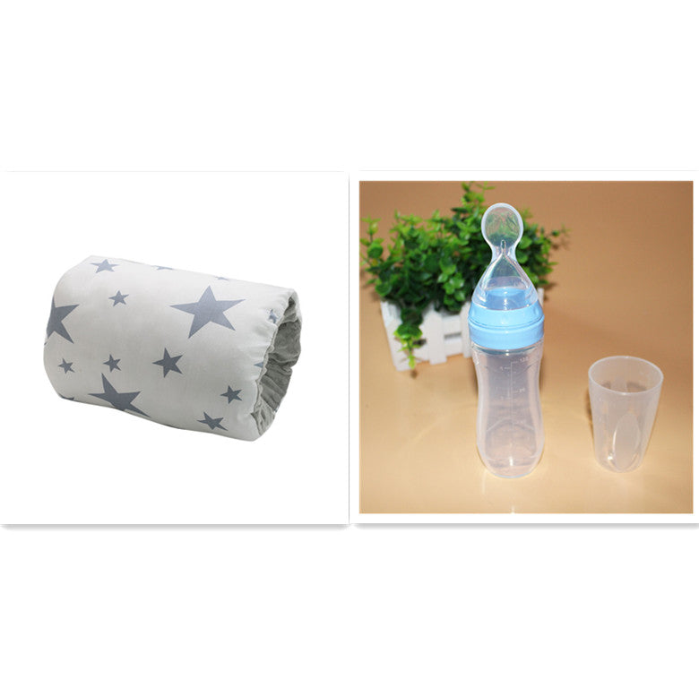 Verstellbares Baby-Stillkissen aus Baumwolle, waschbares Baby-Stillkissen, Armpolster