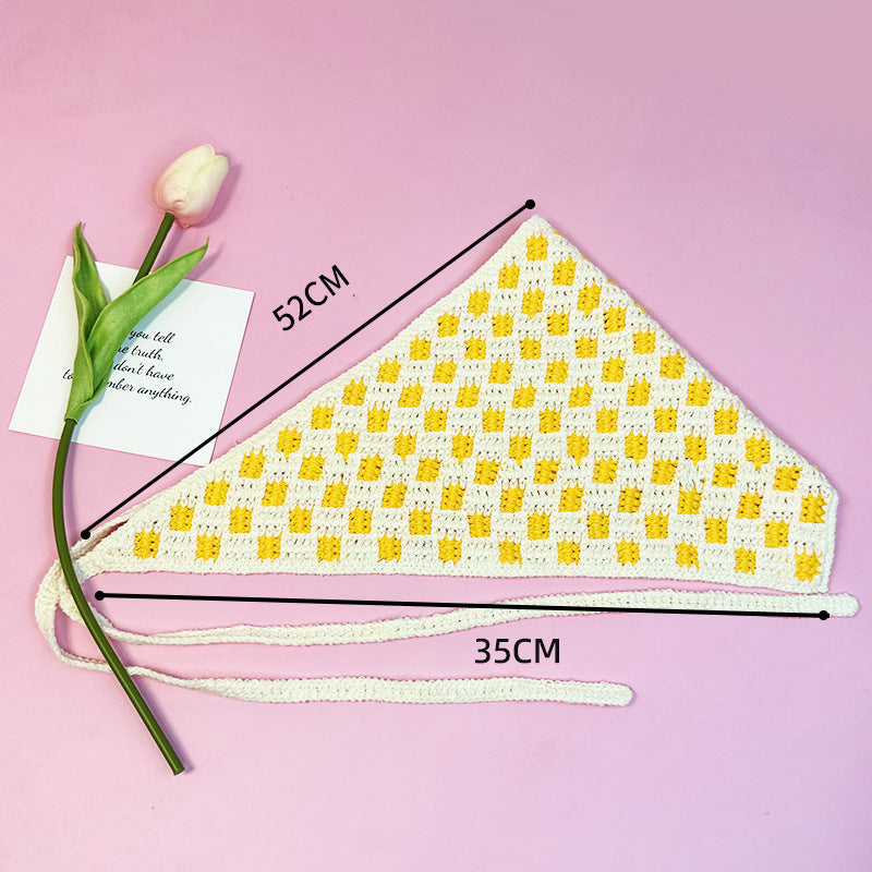 All-matching Triangular Binder Knitted Hair Band