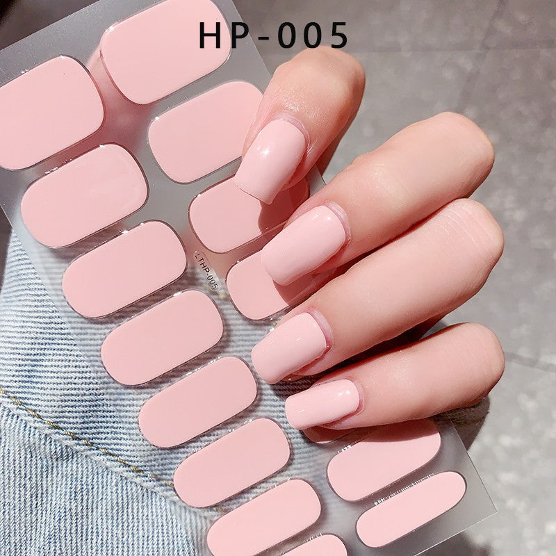Autocolantes de beleza para unhas, semi-curados, de segunda geração, impermeáveis e duradouros