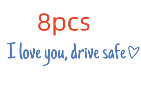 Safe Driving Waterproof Vinyl Bumper Stickers Car Universal Rearview Mirror Decorative Sticker