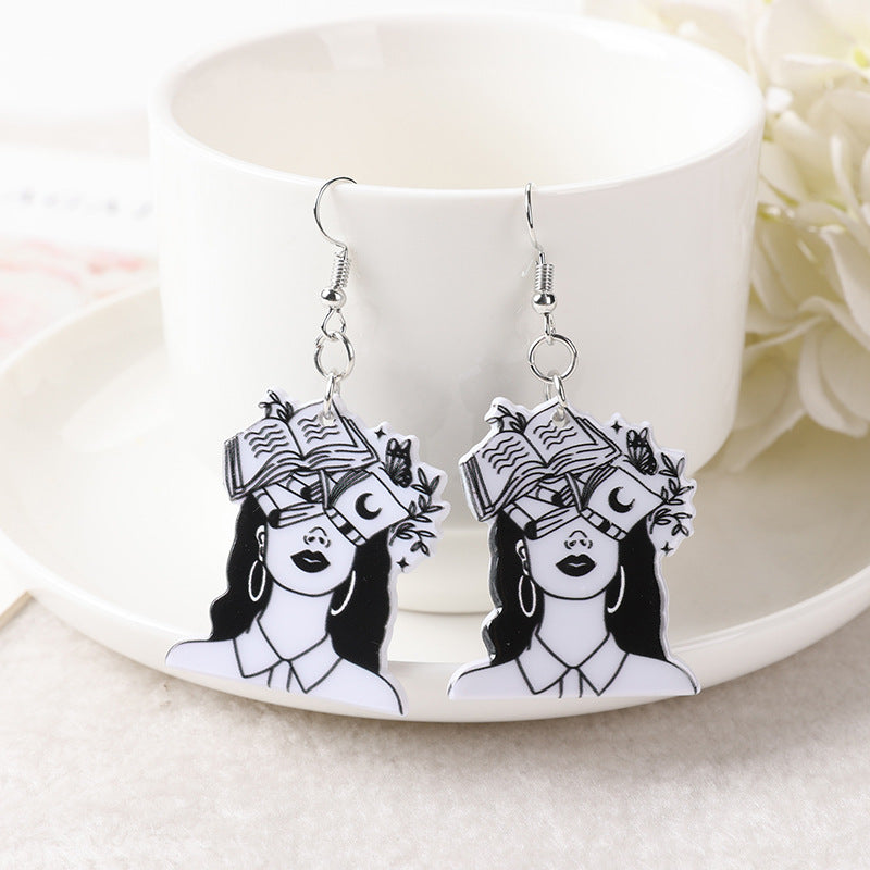 Acrylic Witch Personality Trend Innovative Simple Earrings