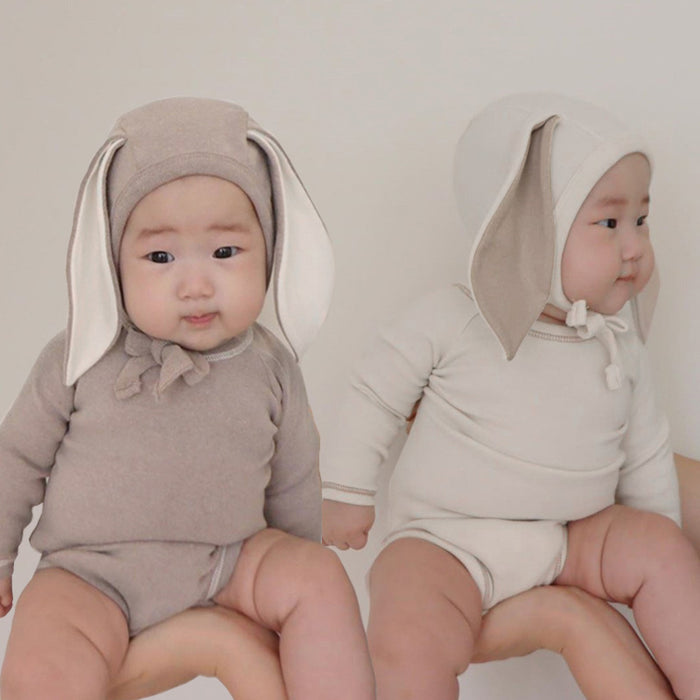 Baby Bunny Ears Bellyband Triangle Jumpsuit Trousers Suit