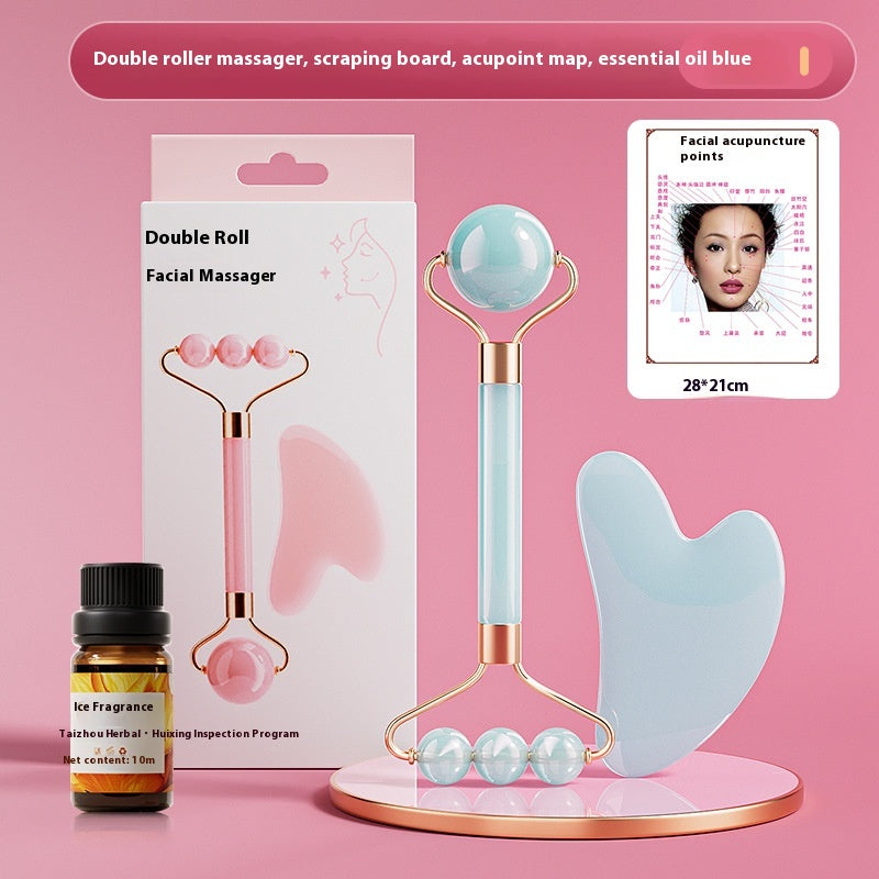 Jade-Roller für die Gesichts- und Augenmassage