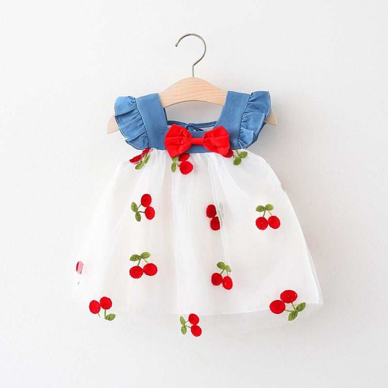 Vestido de moda coreana estilo princesa para rapariga