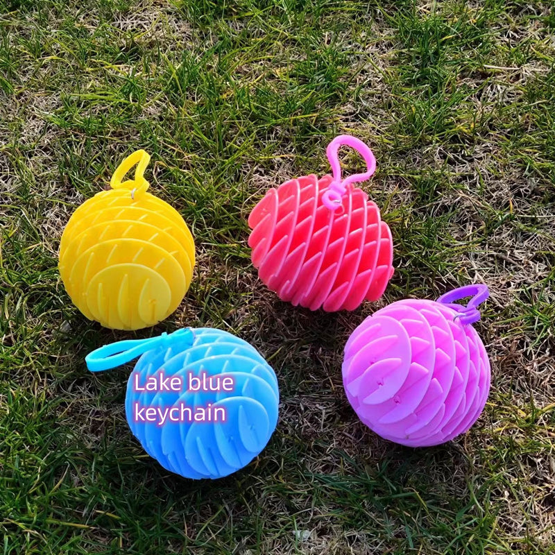 Brinquedo Sensorial de Mola de Plástico em Forma de Minhoca Colorida e Flexível para Alívio de Stress
