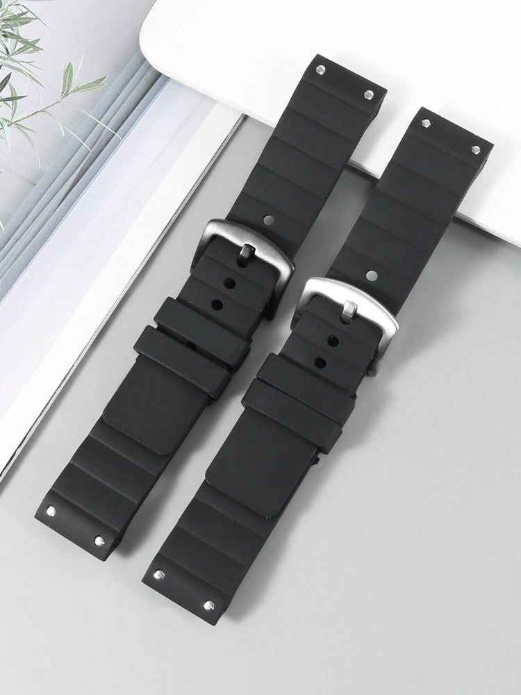 Suitable For Cardia Santos Sandus Rubber Watch Strap