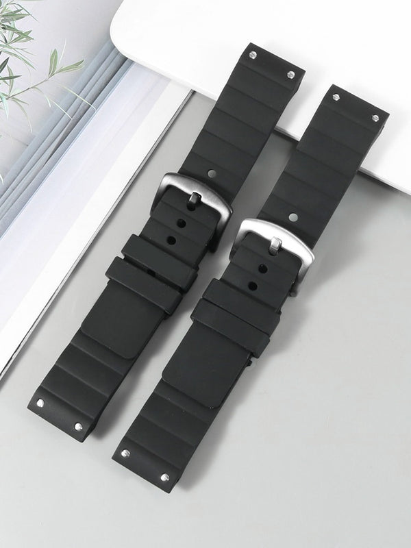 Suitable For Cardia Santos Sandus Rubber Watch Strap