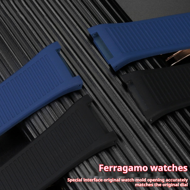 Sports Series Watch Waterproof Concave Silicone Black Watch Accessories Men