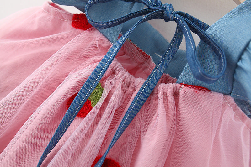Vestido de moda coreana estilo princesa para rapariga