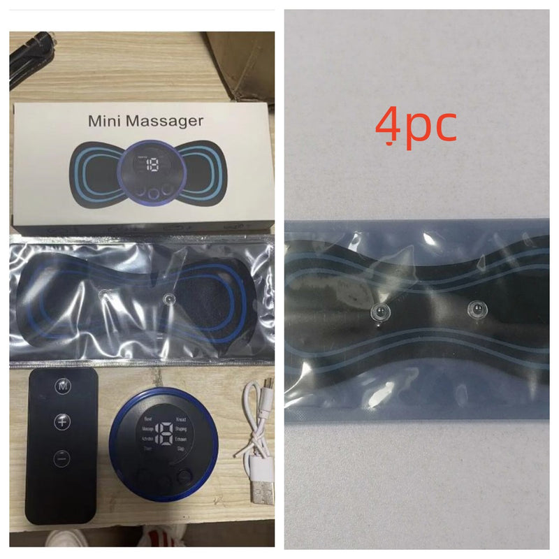 Mini-Massage-Pad Smart-LCD-Display Elektrotherapie-Massagegerät für Halswirbelsäule, Taille und Rücken Schmetterlings-Gerät für die Tasche