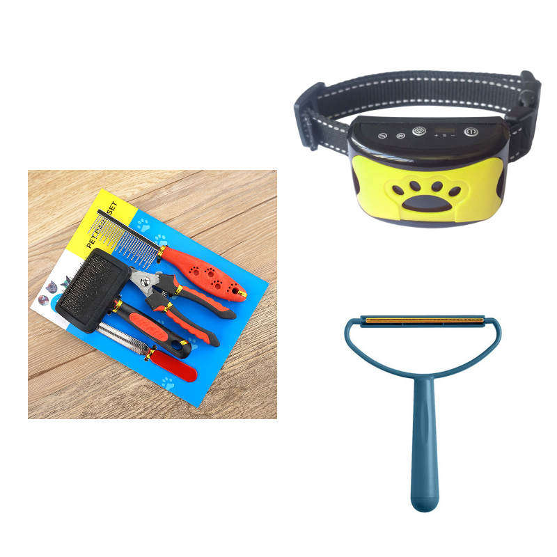 Hundetraining Halsband Wasserdicht Elektrisch Haustier Fernbedienung Wiederaufladbarer Hunde Trainer Bell Stopp Gerät Mit Schock Vibration Ton