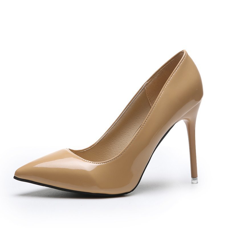 Pointed Stiletto Low-cut Heel Shoes Plus Size Women