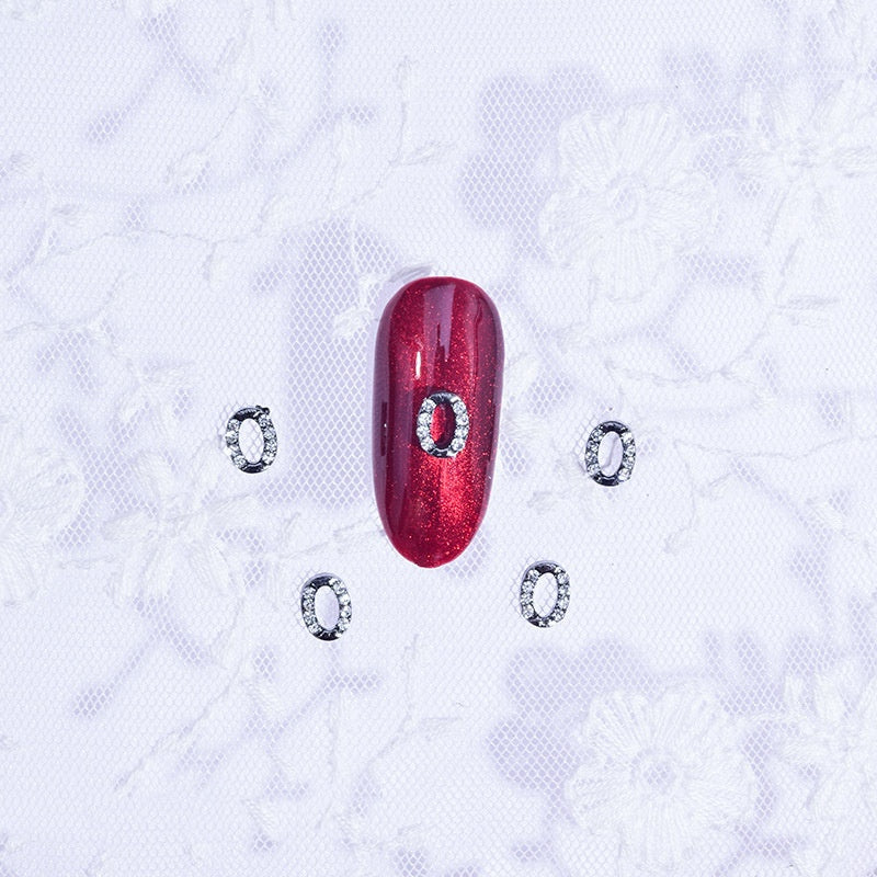 26 Letter Alloy Nail Ornament Nail Crystal