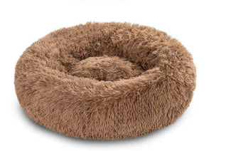 Rundes, langes, behaartes Herbst- und Winter-Nestpolster Katzenmatratze