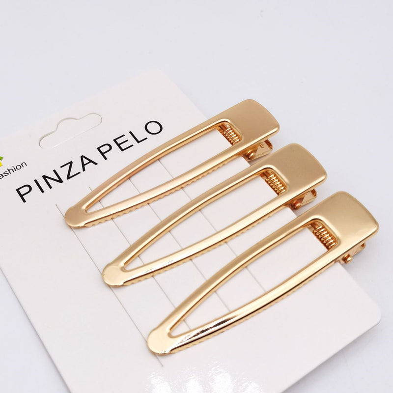Hair Card Alloy Hollow Duckbill Square Clip