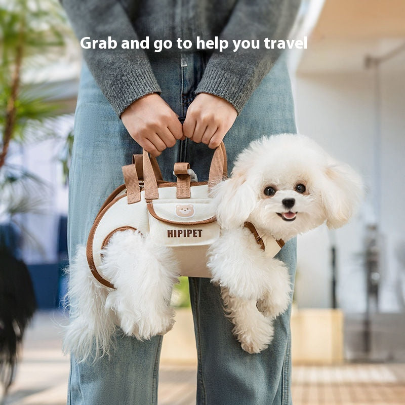Pet Cachorro Pequeno Cachorro Gato Bolsa Crossbody Portátil