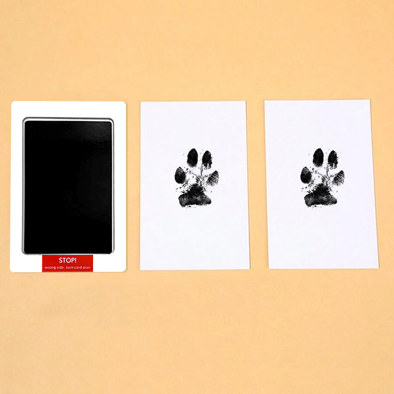 Álbum de fotos comemorativo para crianças e animais de estimação, cartão postal para esfregar impressões digitais, suprimentos para animais de estimação faça você mesmo