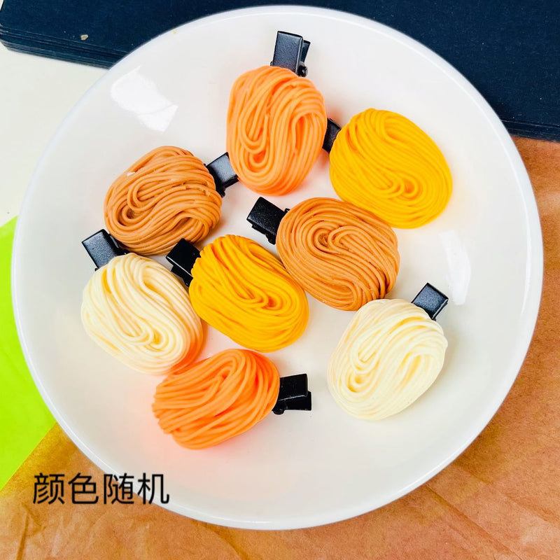 Korean Summer Emulational Fruit Orange Food Barrettes