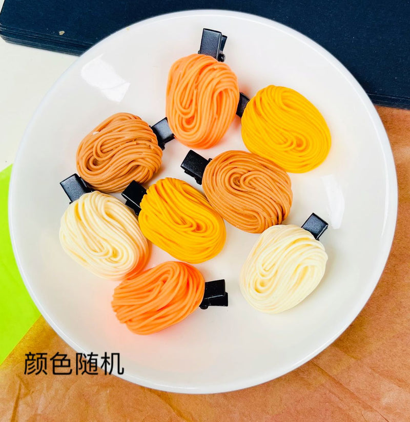 Korean Summer Emulational Fruit Orange Food Barrettes