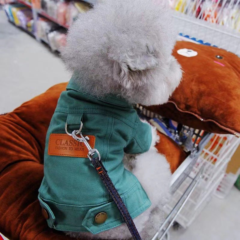 Hund-Katze-Herbst-Traktions-Jeansjacke
