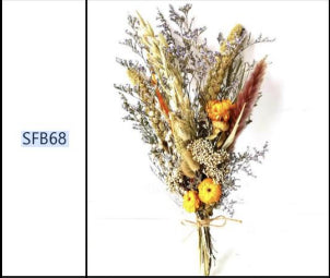 Plant Dried Flowers And Reed Decoration