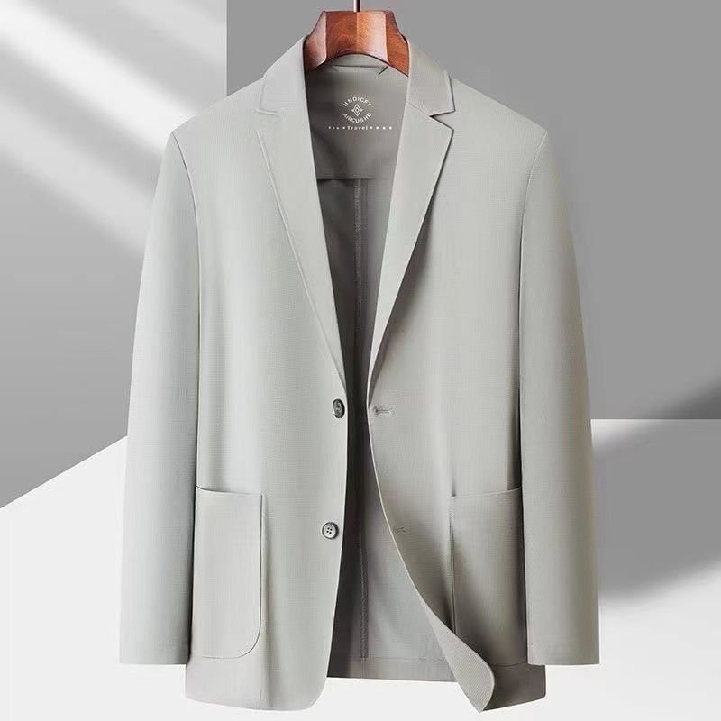 Summer Ice Silk Suit Men's Casual Sun-proof Light Coat