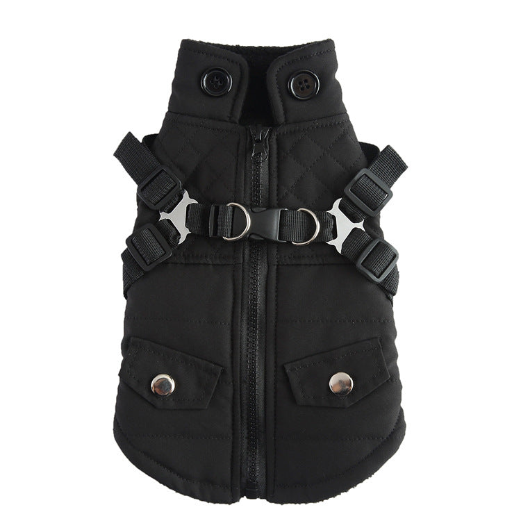 Winter-Baumwolljacke mit Reißverschluss für Hunde, Haustierbedarf