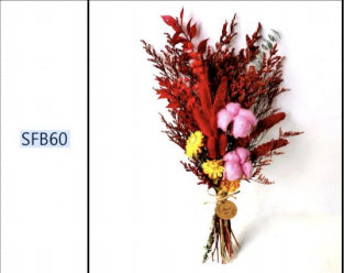 Plant Dried Flowers And Reed Decoration