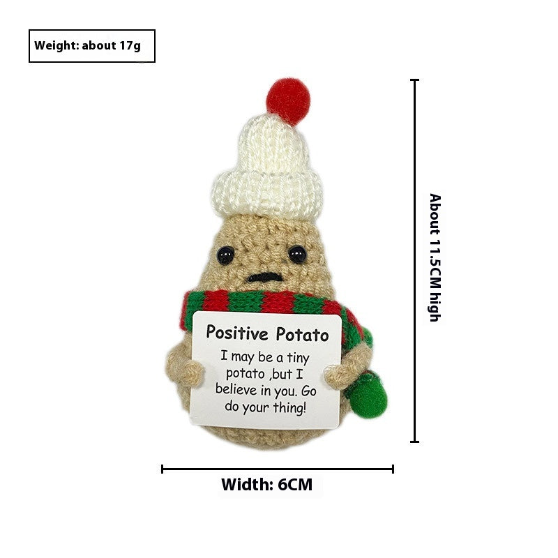 Christmas Funny Expression Positive Potato Doll