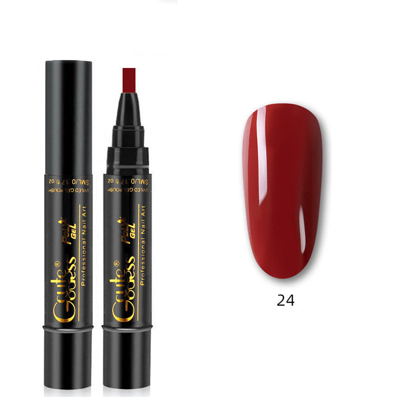 Caneta de Cola para Unhas 3 em 1, Caneta de Cola de Passo Único, Caneta Íman para Unhas de Gel Fotopolimerizáveis, Caneta Íman Forte para Efeito Olho de Gato e Efeito Água, Ferramenta de Manicure DIY