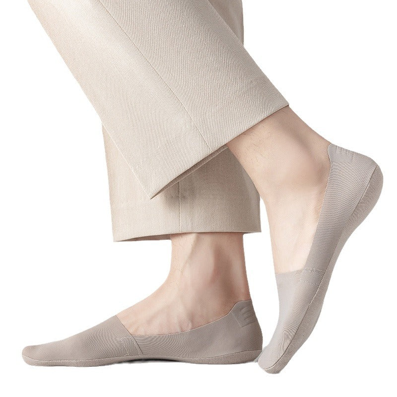Socks Shallow Mouth Invisible Seamless Low Cut Pure Cotton Bottom Ice Silk