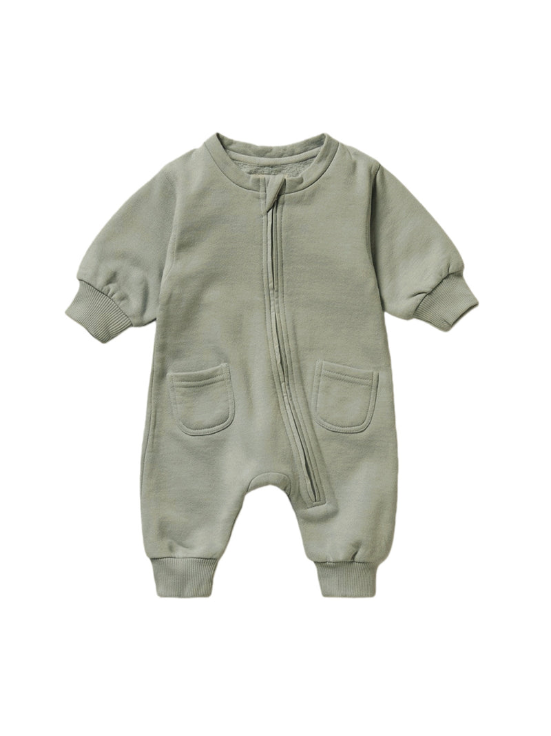 Spring Autumn Solid-color Long-sleeve Baby Onesie