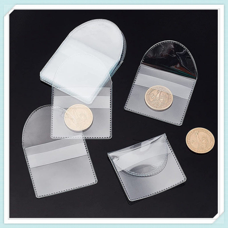 Plastic Soft Badge Bag Transparent Coin