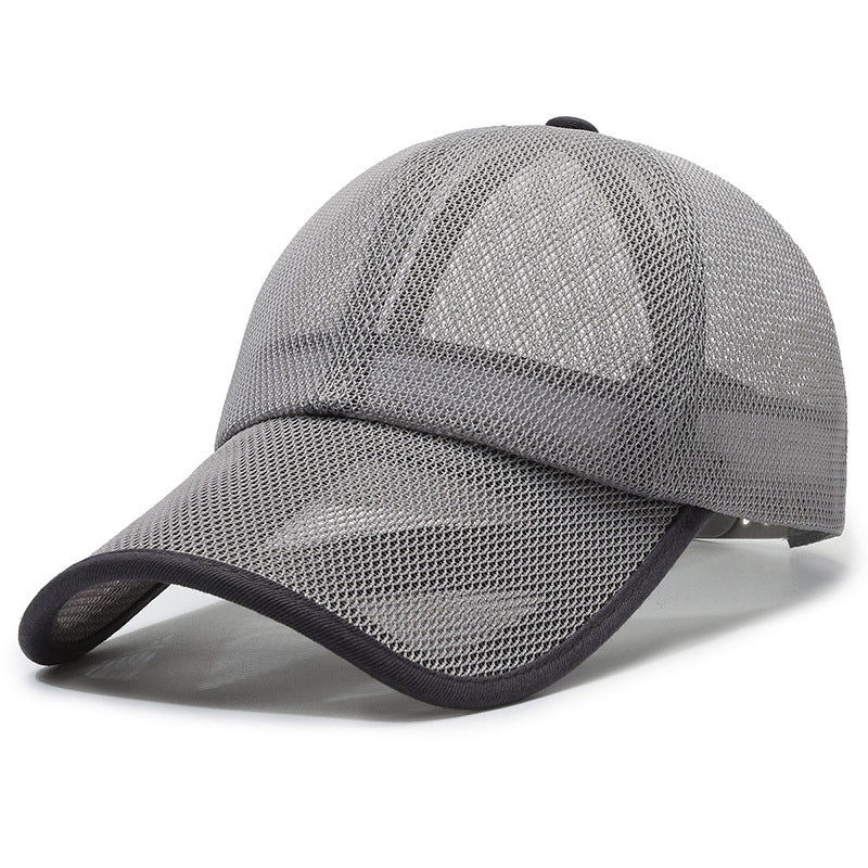 Atmungsaktive Unisex-Baseballkappe aus Netzstoff für Outdoor-Aktivitäten