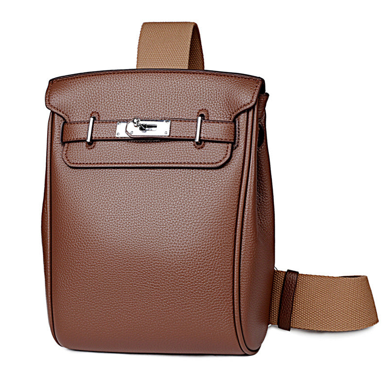 Herren Elegante minimalistische Umhängetasche, leicht und einfarbig