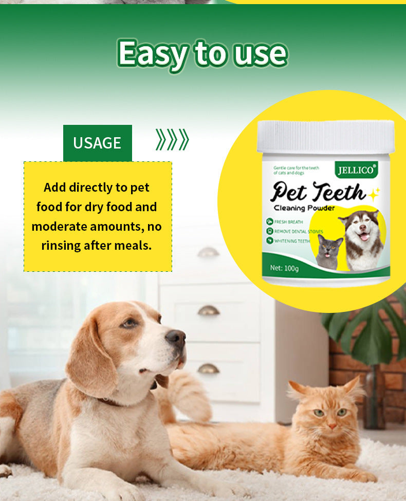 Teeth Cleaning Powder Oral Cleaning Smelly Dog Edible Teeth Cleaning Stone Tooth Cleaning Powder