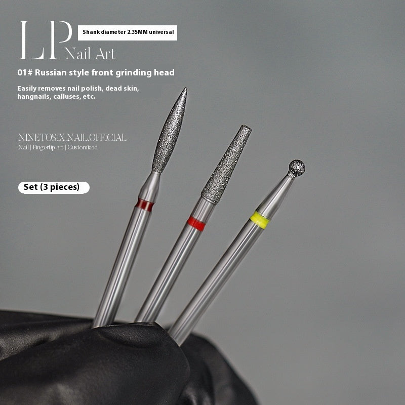 Pre-dismounting Polishing Head Set Of Diamond Sand For Manicure