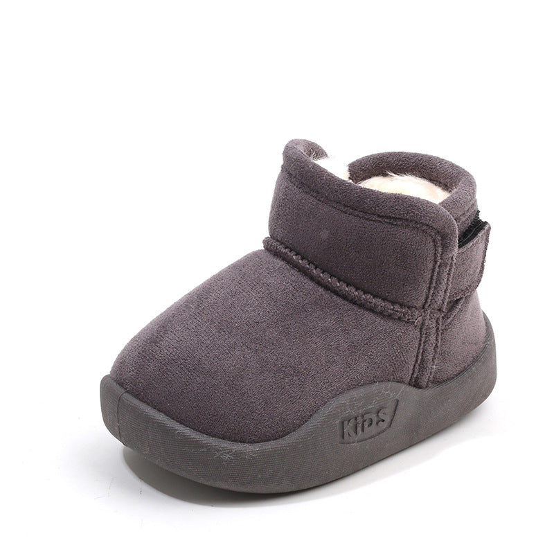 Snow Boots Fleece Lined Padded Warm Keeping Soft Bottom Baby