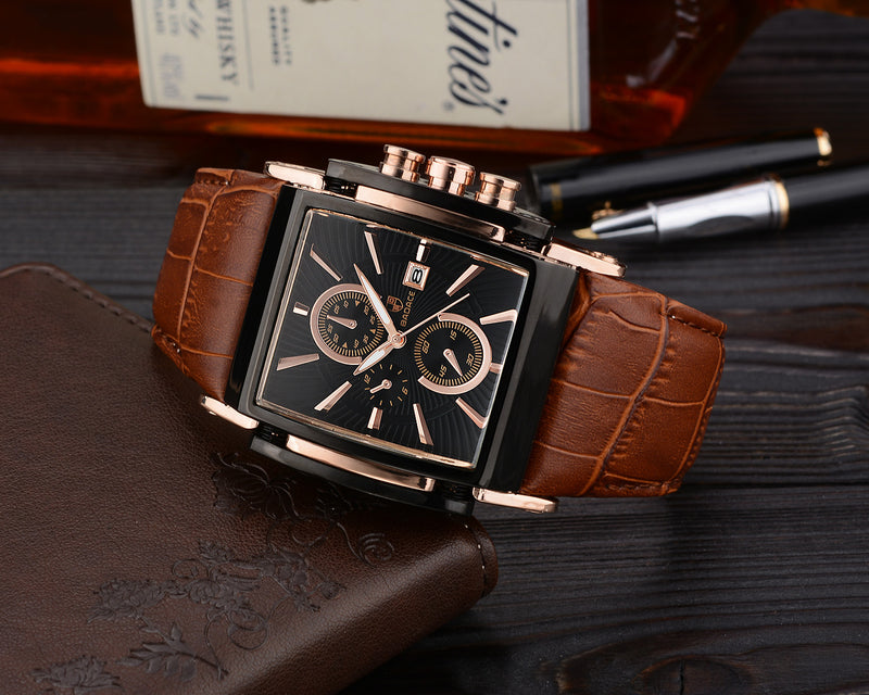 Business-Quarzuhr mit Armband für Herren
