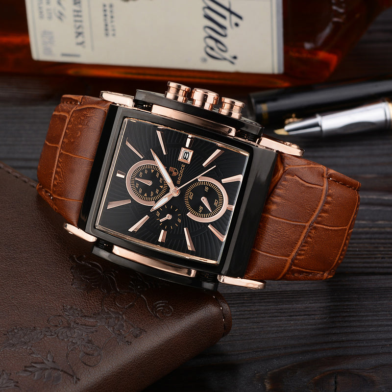 Business-Quarzuhr mit Armband für Herren