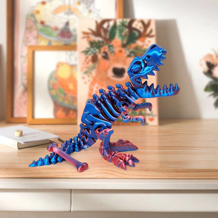 3d Printing Tyrannosaurus Rex Deformation Ornaments Hand Office