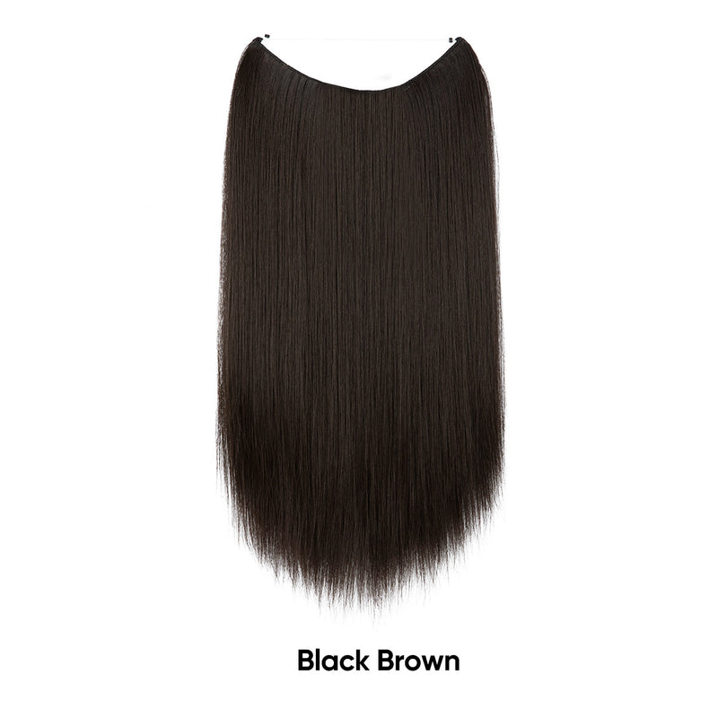 Women's One-piece Adjustable Invisible Straight Multi-color Gradient Hair Extension Fishline