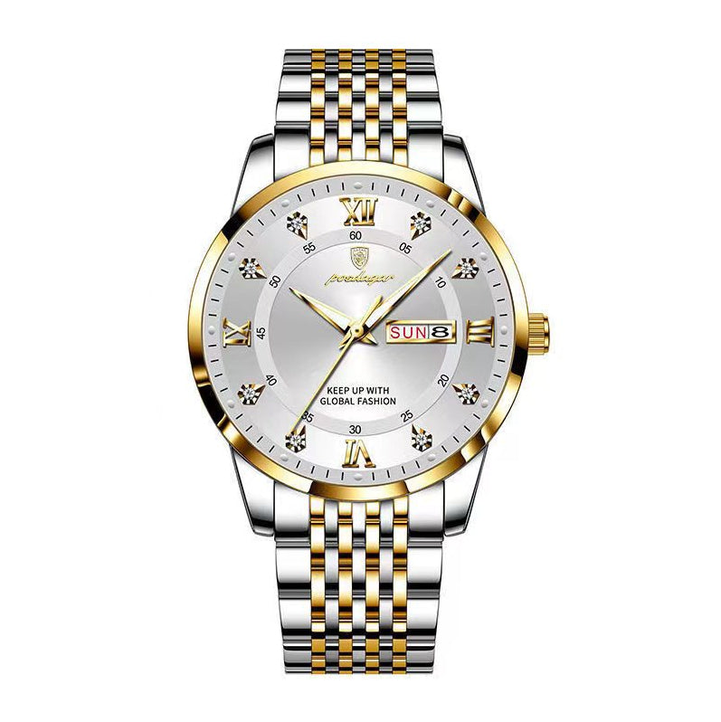 Nouveau Montre pour hommes étanche calendrier lumineux
