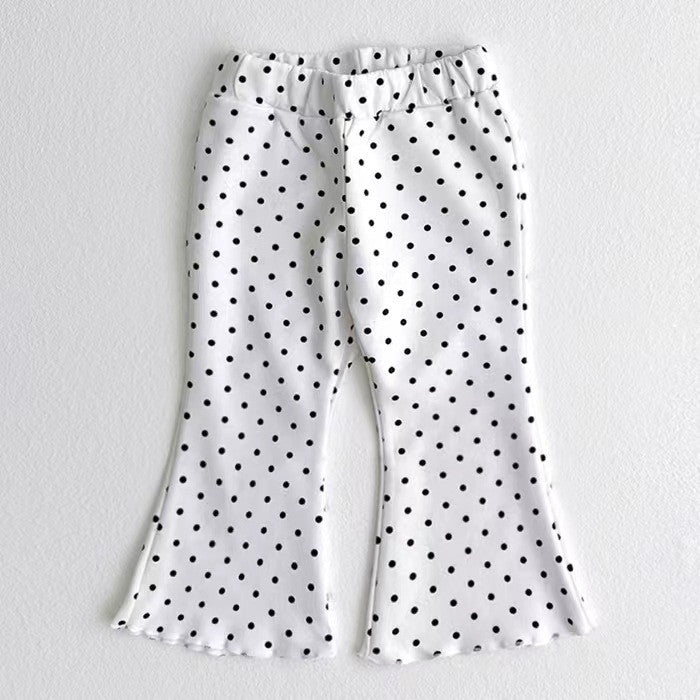 Western Style Bell-bottom Pants Baby Girl Fungus